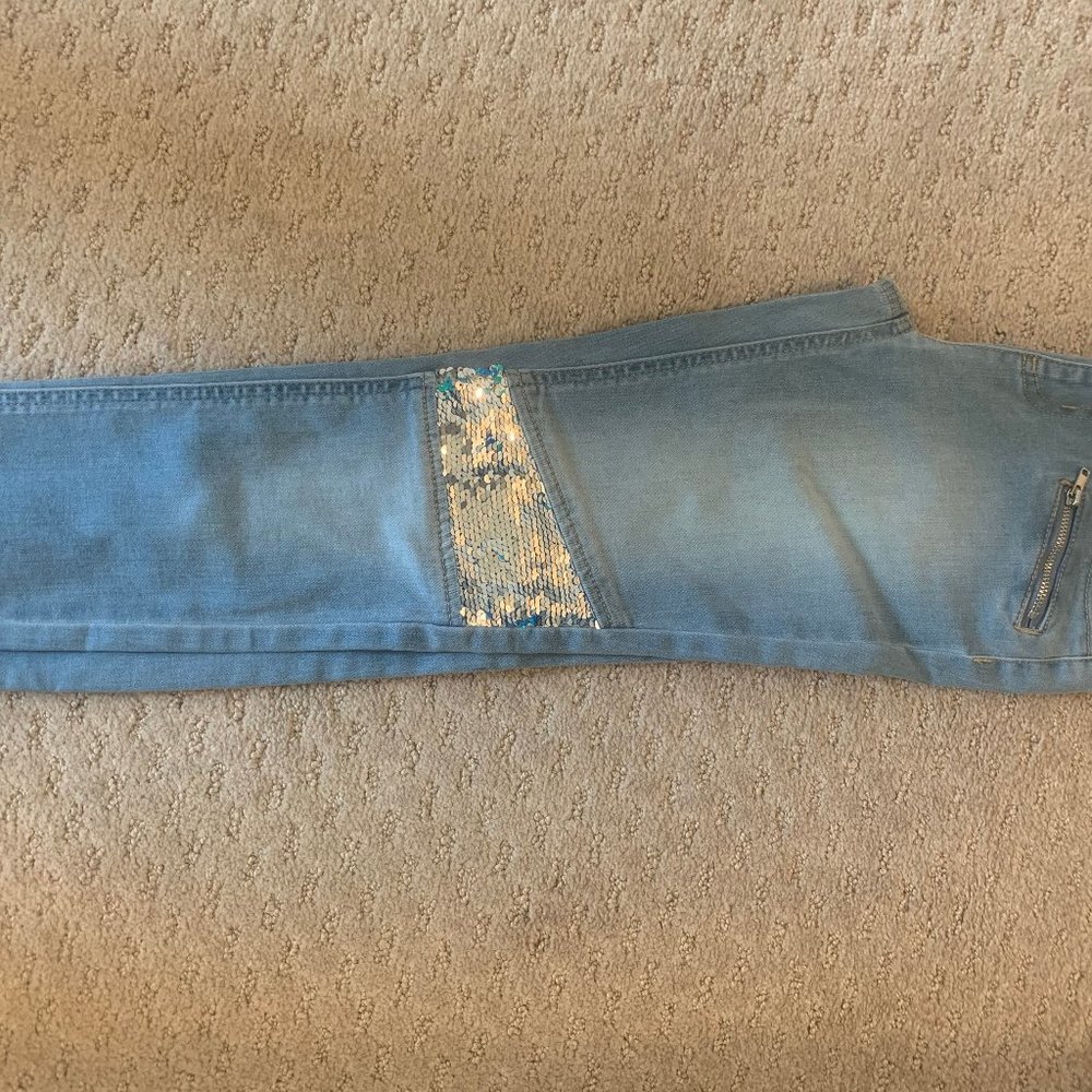 Girls Justice Jeans with Sequins Size 12